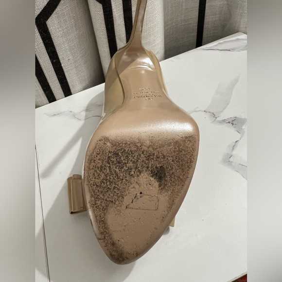 Valentino Garavani nude bow platform heels size 36.5 (gently used) - Picture 10 of 16